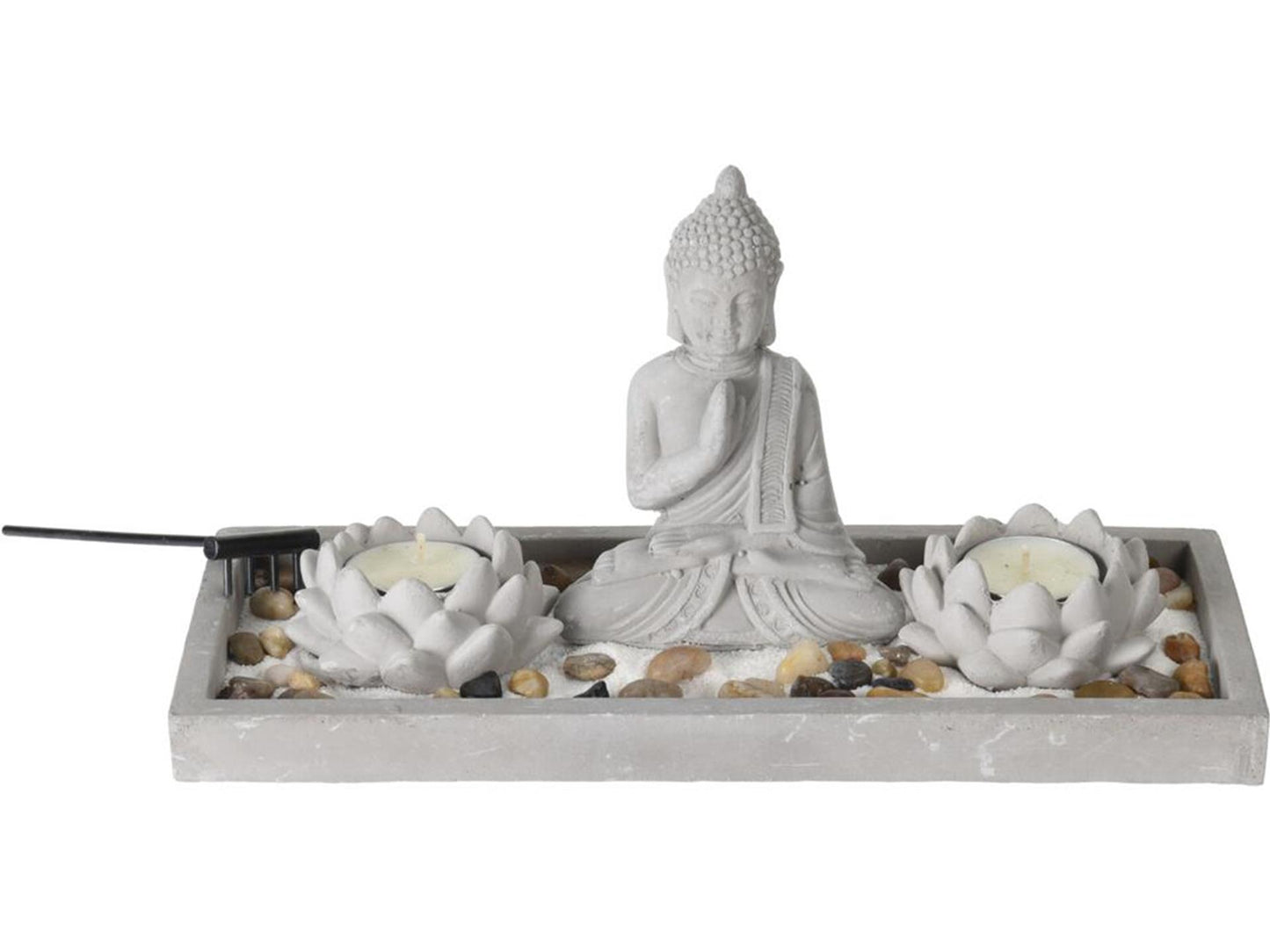 Ensemble de jardin zen Bouddha style maison 29,5x12x7cm