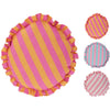 Coussin de décoration rond rayures ø42cm