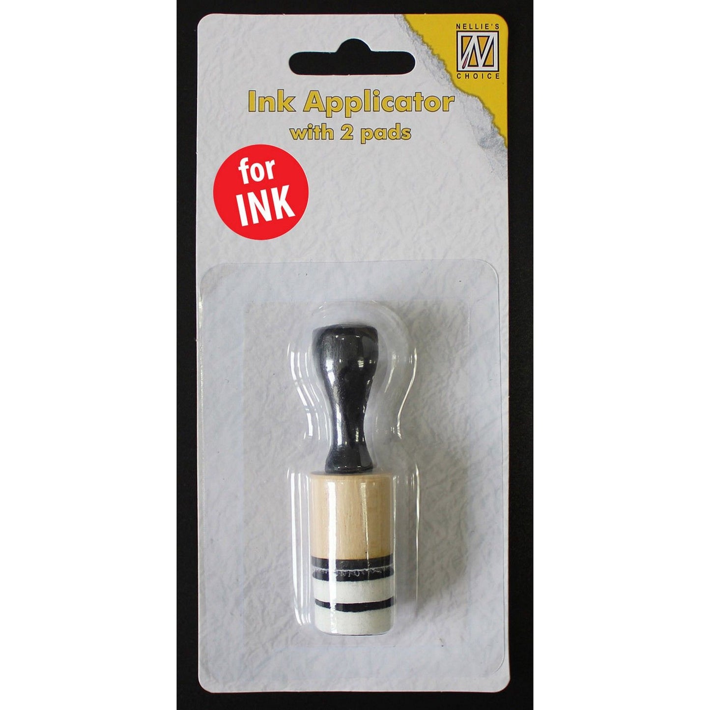 Le choix de Nellie • applicateur d'encre rond petit avec 2 tampons, pour encre
