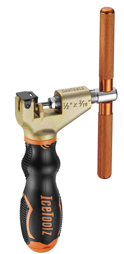 Poinçon de chaîne IceToolz 62B7 Pro Shop pour 1 2x3 16 chaînes