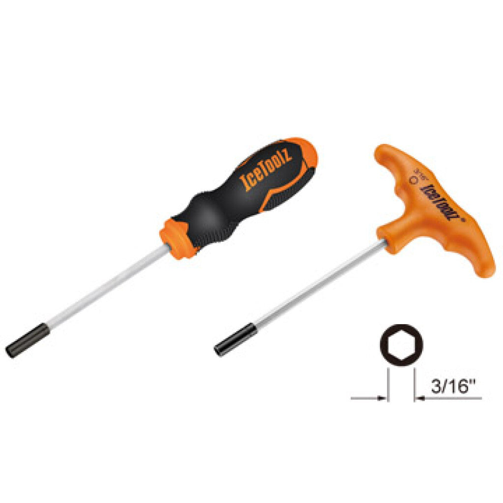 Icetoolz Spaak Kipple Keys Set 12A5 pour 3 16 (hexagone) Nippels