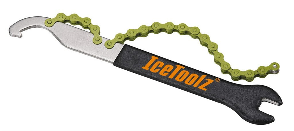 Clé à pédale avec crochet et extracteur de roue libre 1 2 x 1 8 IceToolz 34S2