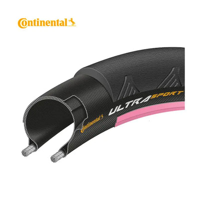 Continental 23-622 ultra sport 2 noir-rose pliable 0150131