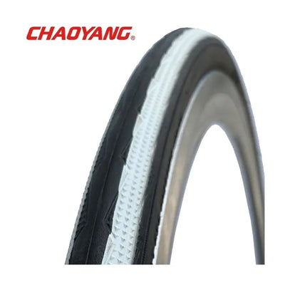 Chaoyang 25-622 speed shark fil noir et blanc avec peau de requin anti-crevaison w311137