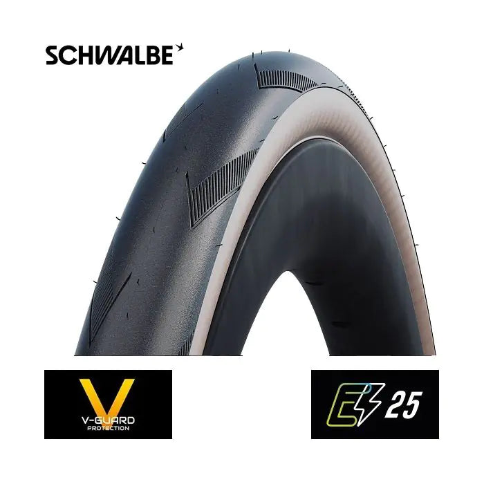 Schwalbe pro one evo super race pliant bande transparente peau 28x1.00