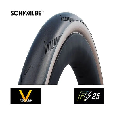 Pneu pliable Schwalbe Pro one evo super race peau transparente 28x1,20