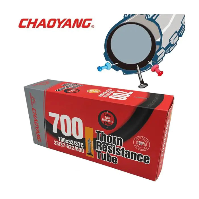 Chaoyang 28x1 5 8x1 3 8 (33 37-622) anti-crevaison 3,7 mm (résistance aux épines) dv 40 mm y122518+3