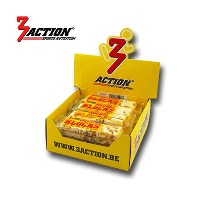 Blocs de nougat 3action 40 grammes - boîte présentoir 20 pièces - 1202030006