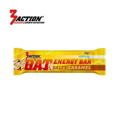 Barre énergétique 3action à l'avoine caramel salé 45 grammes - boîte présentoir 20 pièces - 1202030017