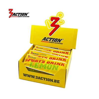 3action sport drink citron sachets 30 grammes - boîte présentoir 25 pièces - 1202000001