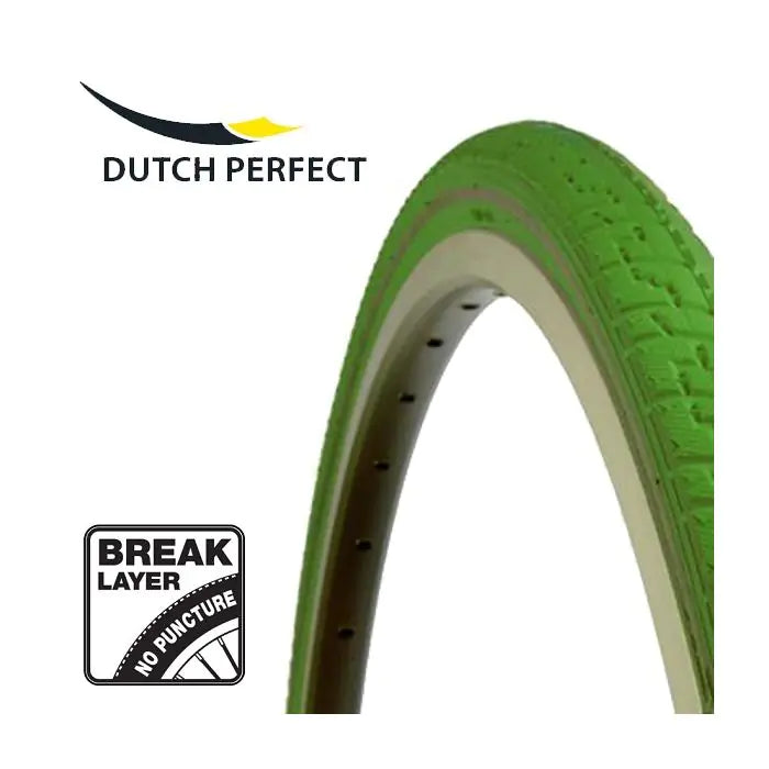 Néerlandais parfait pneu extérieur néerlandais parfait 28 x 1 ½ 40-635 pas de perforation verte avec réflexion