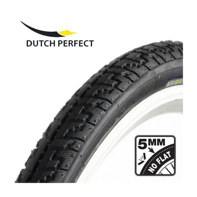 Dutch perfect 28x1 1 2 (40-635) sans fil réflexe noir plat