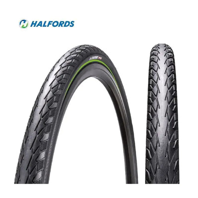 Halfords 28x1 1 2 (40-635) filetage reflex noir anti-crevaison 311033