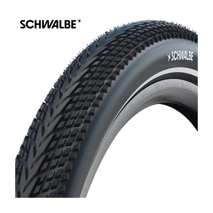 Schwalbe marathon almotion - pliable - addix - v-guard - 700x38c - noir + reflex