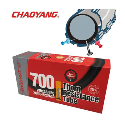 Chaoyang 28x1,50 1,75 (40 47-622) anti-crevaison 3,7 mm (résistance aux épines) dv 40 mm y122618+3