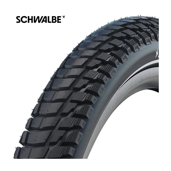 Schwalbe marathon plus tour - filaire - addix e - smart dualguard - 28x1,75 - noir + reflex