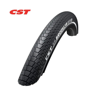 Tire: CST Brooklyn Pro Couleur: noir (2 mm anti-fuite) Taille: 20x2.15, Etro 55-406