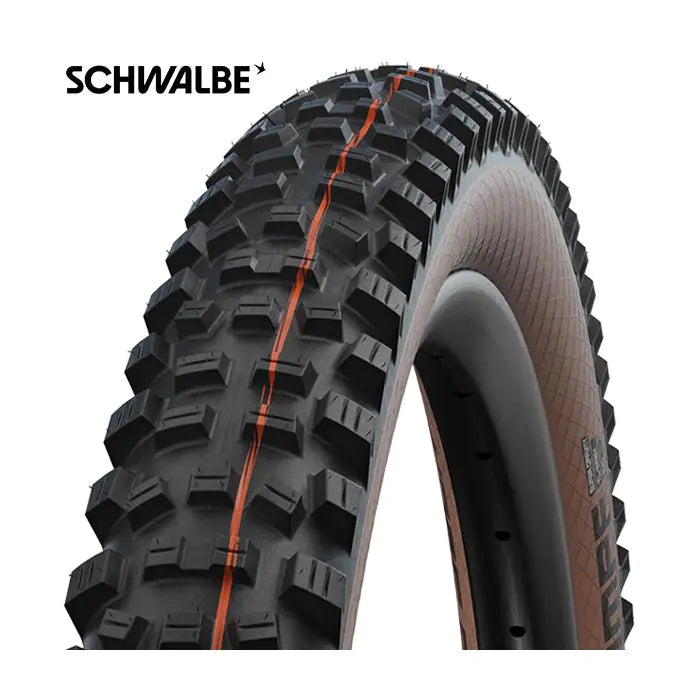 Bande de pliage Schwalbe hans dampf evo Super Trail 27,5 x 2,35 60-584 - parois latérales de bronze