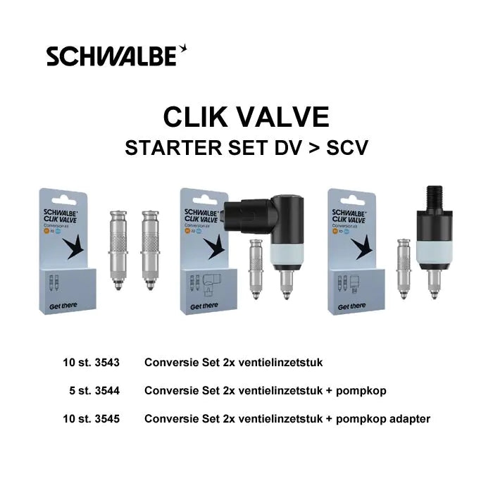 SCHWALBE CLIK VALVE SET SET DV