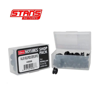 Réducteurs de trou de valve Stans notubes, av à fv (boîte 50 pièces) as0090