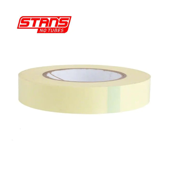 Fond de jante Stans notubes ruban jaune 25 mm de large rouleau d'atelier 54 mètres (60yd) as0006