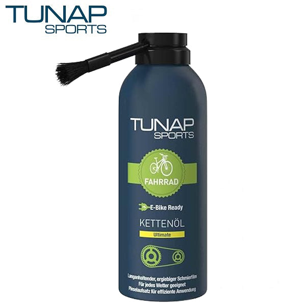 Huile de chaîne ultime pour vélo électrique Tunap sports avec pinceau d'application 125 ml (paquet = 12 pièces)