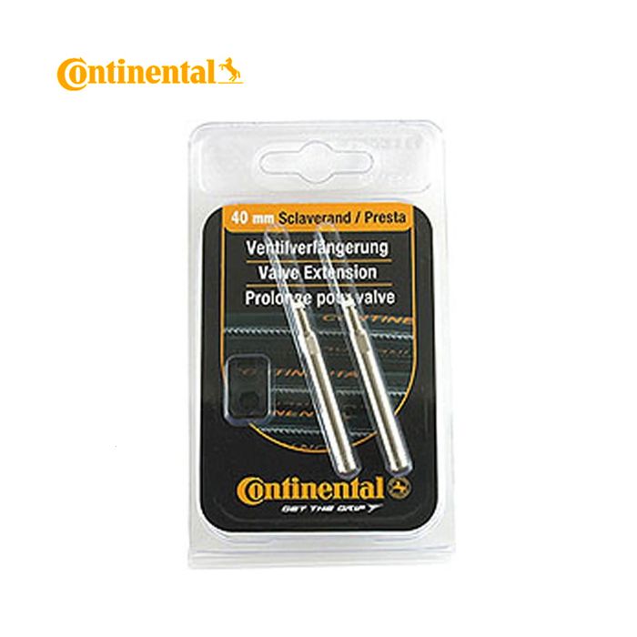 Rallonges de valve Continental 40 mm aluminium (2 pièces) 0140032