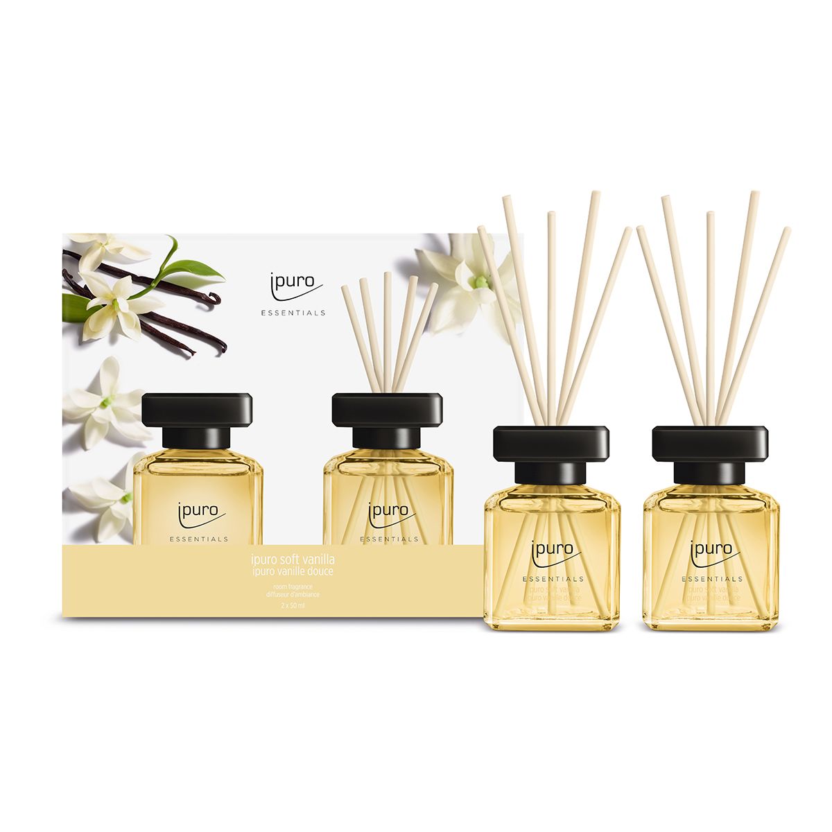 Ipuro ipuro geurdiffuser Soft Vanilla 2 x 50 ml