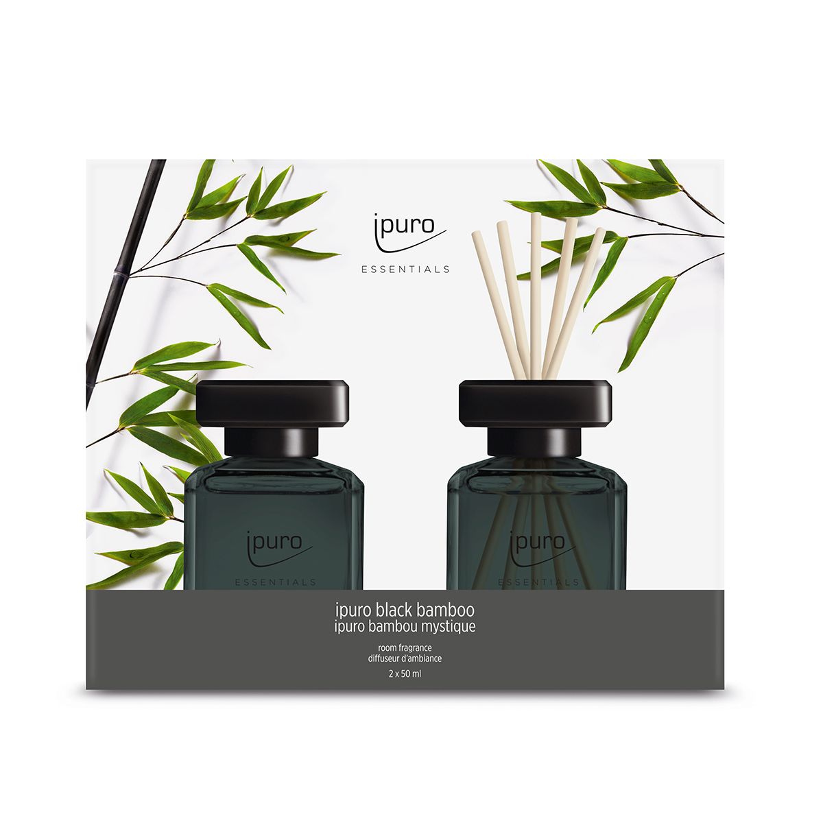 Ipuro Gerdiffuser Black Bamboo 2 x 50 ml