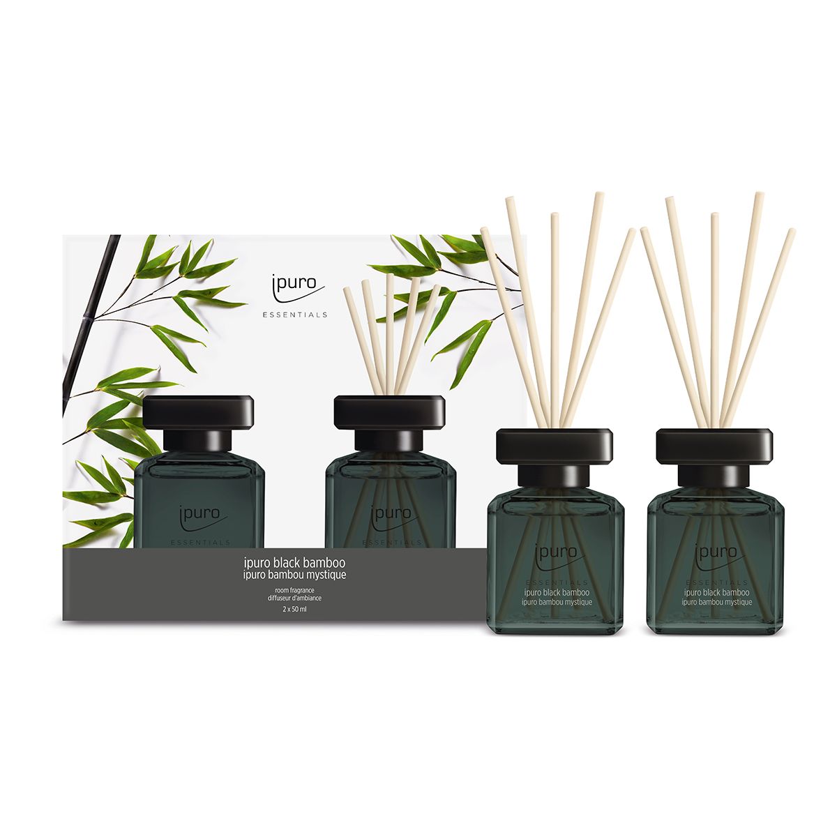 Ipuro Gerdiffuser Black Bamboo 2 x 50 ml