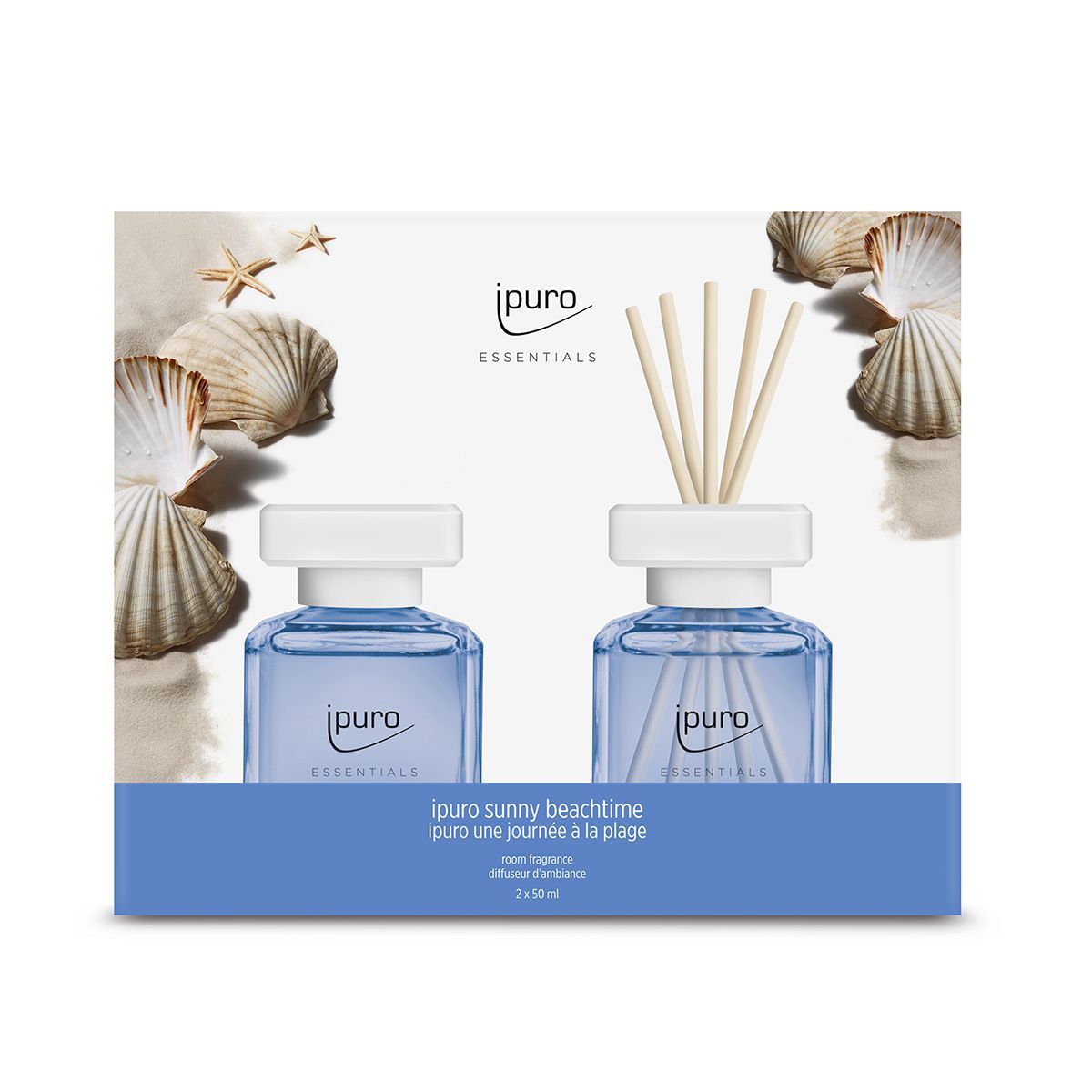 Ipuro Ipuro Gerdiffuser Sunny Beachtime 2 x 50 ml