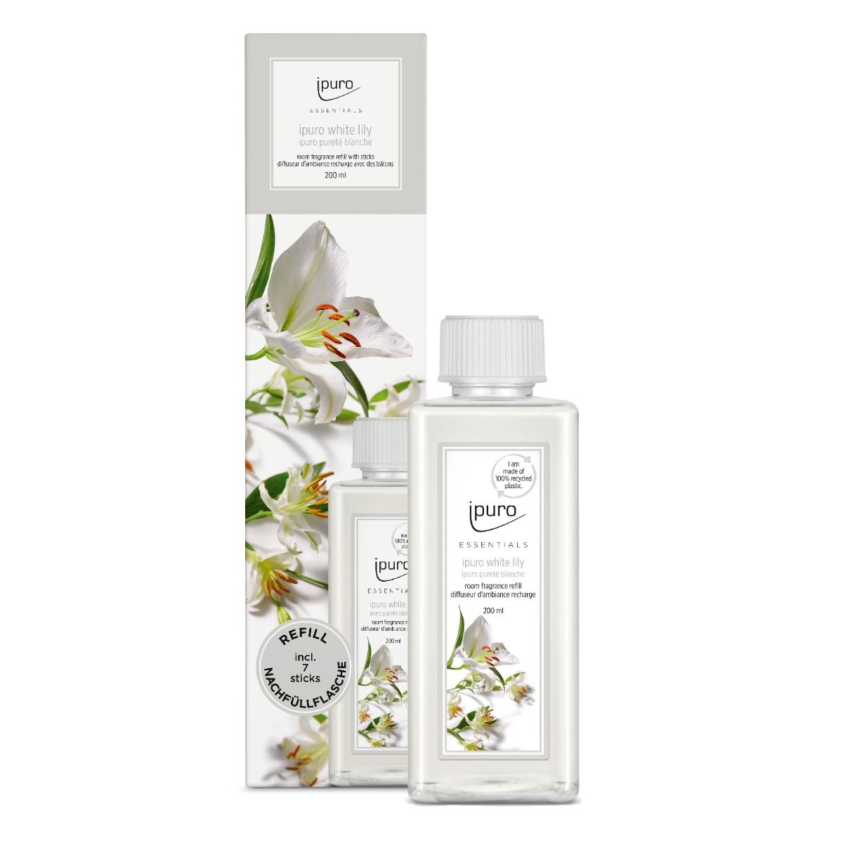 Ipuro Geurdiffuser Reffilling White Lily 200ml