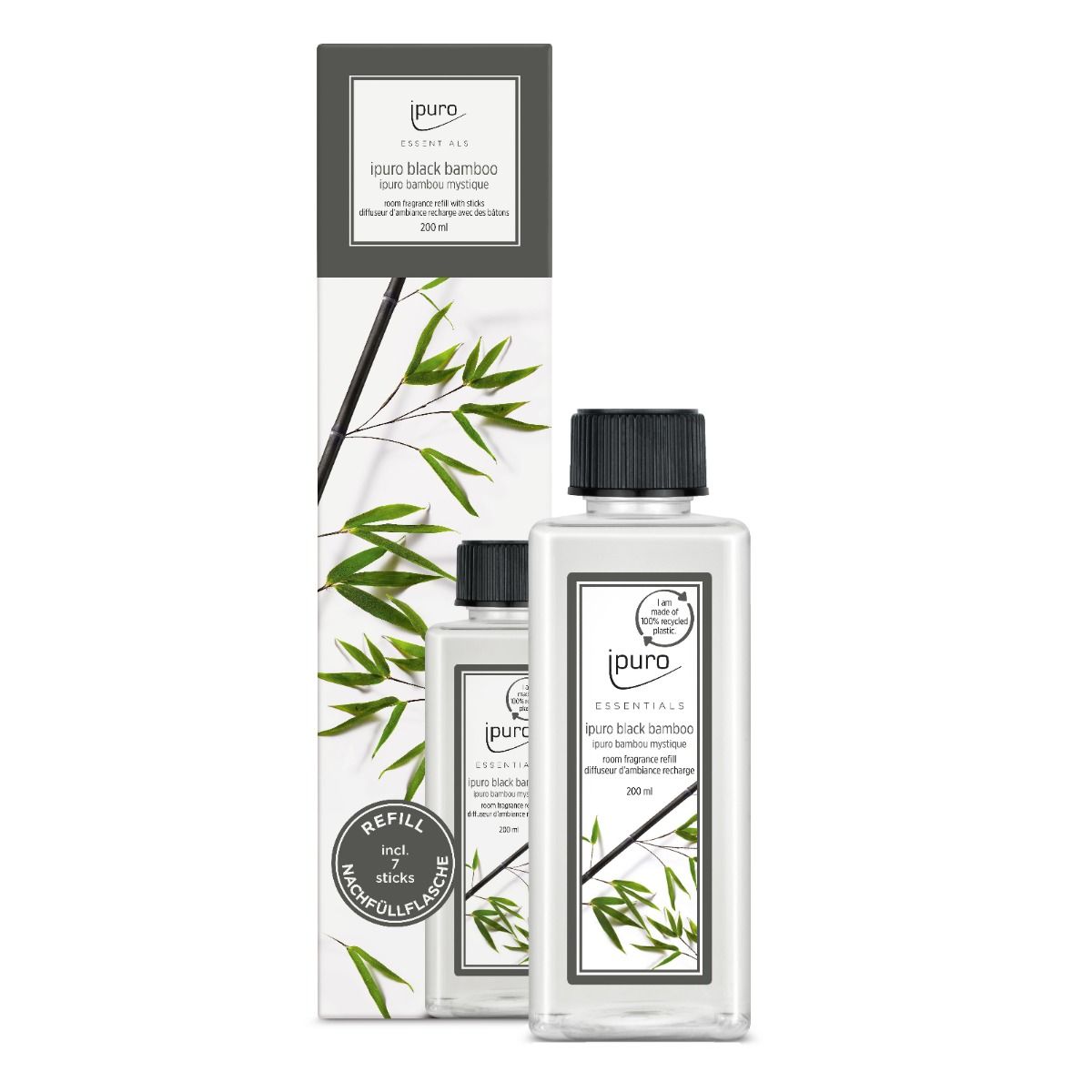 Ipuro ipuro geurdiffuser Refill Black Bamboo 200ml