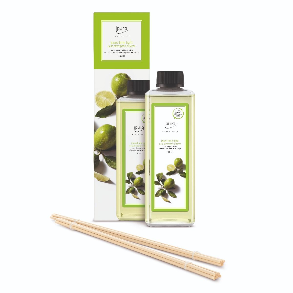 Ipuro Geurdiffuser REFILL LIME LIGHT 500ML