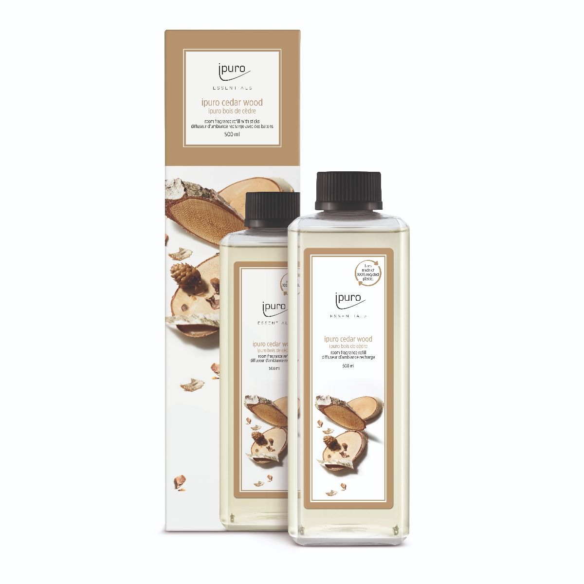 Ipuro Geurdiffuser REFILL CEDAR WOOD 500ML