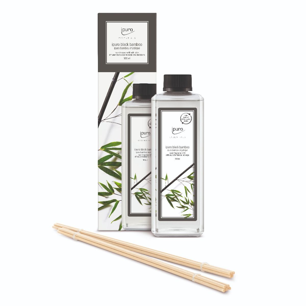 Ipuro ipuro geurdiffuser Refill Black Bamboo 500ml