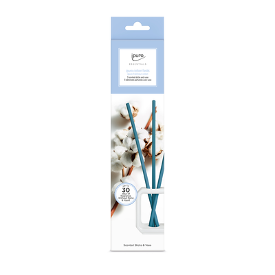 Ipuro ipuro Sticks Sticks Vase Set Cotton Fields White