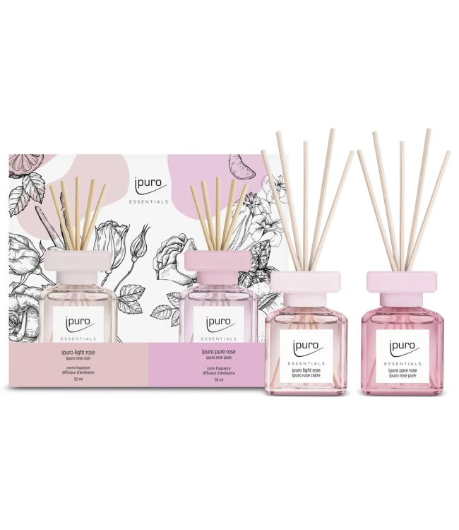 Ipuro Gerdiffuser Light Rose Pure Rose 2 x 50ml