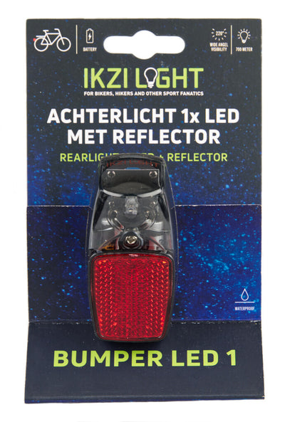 Ikzilight feu arrière réflecteur 1xled rouge sur carte
