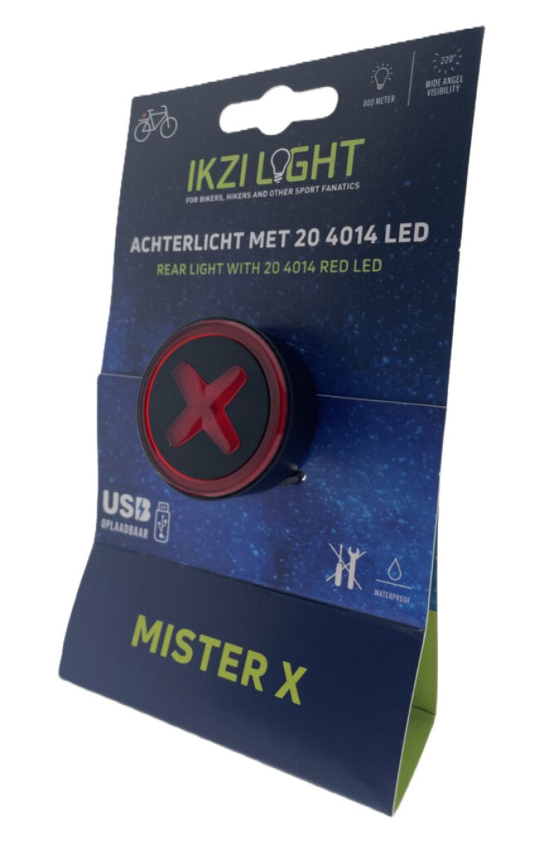 Ikzilight Taillight MR X 4014 LED USB rechargeable