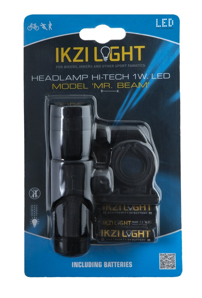 IKZI Light phare Mr Beam 1w led batterie guidon