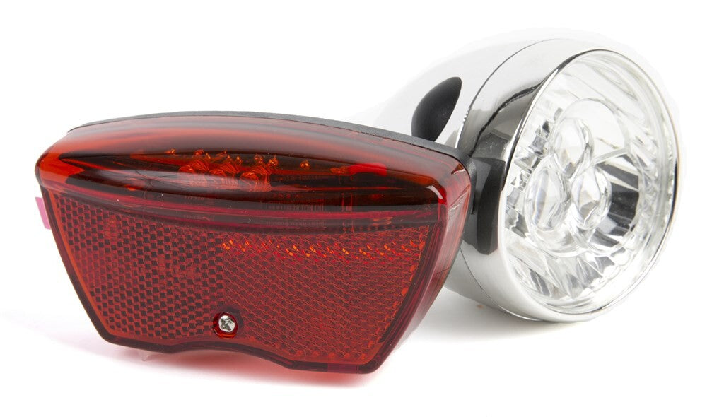 Set d'éclairage Retro LED batterie argent rouge