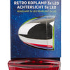 Set d'éclairage Retro LED batterie argent rouge
