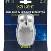 Réflecteur de phare Couronne montage boulon 2x LED Blanc
