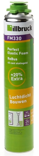 Illbruck fm330 mousse élastique parfaite pro | rébus en mousse de polyuréthane élastique | 880ml-fm330399613