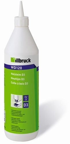 Colle à bois Illbruck wd120 | d3 | 1 kg | transparent - wd120502418