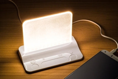 Lampe de table USB LED intégrale Cozydecor blanche dimmable