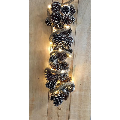 Corde de jute des collections naturelles avec 20 LED 100cmx1,2cm