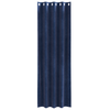 Vidaxl rideaux occultants 2 pcs bleu foncé 140 x 260 cm velours
