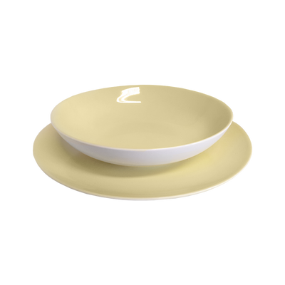 Imp ressionen living service de table jaune 12 pièces